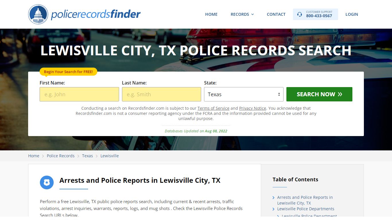 Lewisville, Lafayette County, TX Police Reports & Police ...